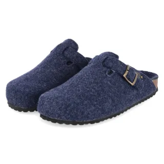 Supersoft Hausschuhe  Blau - Gr. 40 -  Filz