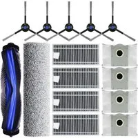 VERCO Reinigungsbürsten-Set Reinigungskit für Ecovacs, Deebot X8 Pro Omni, (15-tlg), Ersatz Teile Set Wartungskit Filter Seitenbürste Zubehör Bürste