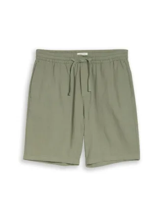 TOM TAILOR Denim - Shorts mit Leinenanteil - TTRELAXED grün - Gr. - L