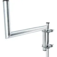 SkyRevolt SAT-Halterung Z-Ausleger 50cm Rohr 48mm Stahl SAT Geländer Balkon Mast Z-Halter