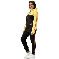 L.gonline Freizeitanzug Damen Jogginganzug Freizeitanzug Sportlich 3750 (Kapuzenjacke mit Reißverschluss, Hose, 2-tlg), mit Streifen