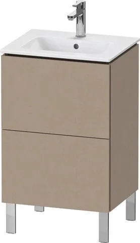Duravit L-Cube Waschtischunterbau bodenstehend Leinen Matt 520x421x704 mm - LC667107575 LC667107575