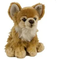 Teddys Rothenburg Kuscheltier Chihuahua braun sitzend 17 cm Plüschhund Stofftier