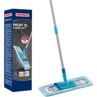 Leifheit Wischmopp Bodenwischer Profi XL super soft (Box), (3-St), Waschbar bei 60°C, Wischbreite 42cm, Arbeitshöhe 146cm, 360° Gelenk
