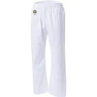 KWON Sporthose Karatehose Traditional 8 oz weiß Kampfsporthose Hose Karate Krav Maga (1er Pack) Taekwondo 100 Prozent Baumwolle