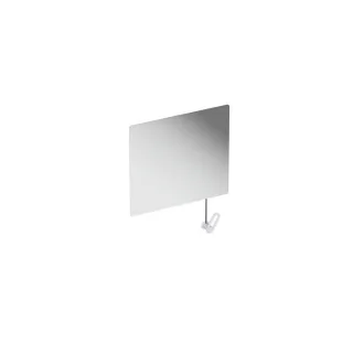 Hewi S 801 Kippspiegel 801.01B10098 600x540x6mm, mit Seilumlenkung, matt, signalweiß