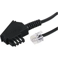 Hama 15m Telefon-Kabel TAE-Stecker TAE-F auf RJ11 Festnetztelefon (TAE-Stecker auf Modular-Stecker 6P4C Western, Telefon-Anschlusskabel)