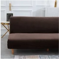 BTTO Sofahusse Samt Sofabezug ohne Armlehnen,Stretch Futon Schutz, Armlose Futon Abdeckung für Faltendes Schlafsofa