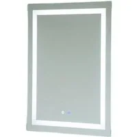 Steelboxx Badspiegel Badspiegel LED Touch mit Beleuchtung Wandspiegel (1-St), Energiesparende LED Dioden 6-7W 2835-60