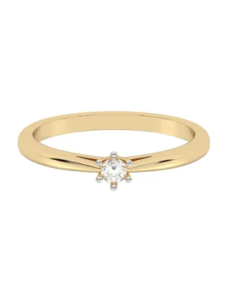 Diam Addict Ring 585 Gelbgold mit im Labor gezüchtetem Diamanten