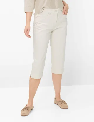Raphaela by Brax Damen Jeans Style CAREN CAPRI, denim cremeweiß, Gr. 48K