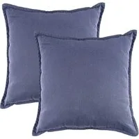 JACK Kissenbezüge 45x45cm 2er Set Kissenhülle Leinenoptik Mistral, (2 Stück), große Auswahl, Uni, Bunt, Baumwolle, Bezug
