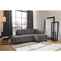 Jockenhöfer Gruppe Ecksofa Fantasy L-Form, B: 247 cm, Dreh-Schwenk-Ottomane, mit Bettfunktion, Bettkasten & Zierkissen, wandelbar zum Big-Sofa