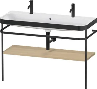 Duravit Happy D.2 Plus c-bonded Set mit Metallkonsole Mediterrane Eiche Matt 1175x490x850 mm - HP475 HP4759O71710000