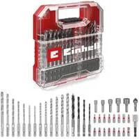 Bit- und Bohrer-Set für Holz, Stein und Metall in L-CASE, 40-teilig, Bohrer- & Bit-Satz