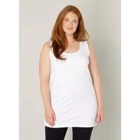 Base Level Curvy Trägertop Hüftbedeckender Schnitt mit Schlitzen am Saum