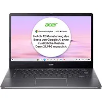 Acer Chromebook Plus 514 (CB514-4H-364N) Chromebook (35,56 cm/14 Zoll, Intel Core i3 N305, UHD Graphics, 8 GB, 256 GB SSD, ChromeOS)