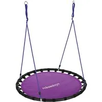 relaxdays Nestschaukel 120cm, lila