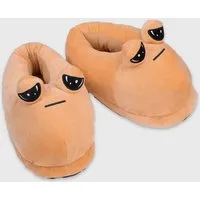 Corimori Super weiche POU Pantoffeln, Slipper Plüsch Hausschuhe (Packung, Geschenk) EU Einheitsgröße 30-40, super weich und rutschfest