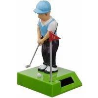 Puckator Actionfigur Golfspieler Solar Wackelfigur