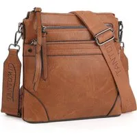 TANTOMI Schultertasche Mittelgroß Umhängetasche Damen mit RFID-Kartenfächern, Crossbody Bag Damen für Pendler und Reisen mit Abnehmbarem Riemen