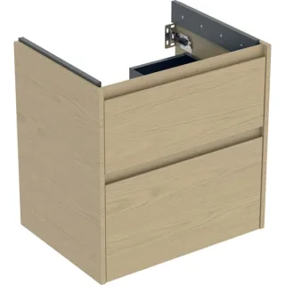 Geberit Renova Plan Unterschrank für Waschtisch, mit zwei Schubladen: 59.5x60.6x44.6cm, 504027PS1 504027PS1