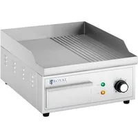 Royal Catering Elektrogrill Grillplatte geriffelt + glatt 36 x 38 cm Tischgrill Griddleplatte, 2000 W