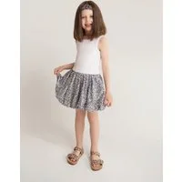 # SATURNDAY Sommerkleid Balloon-Kleid aus Baumwolle mit Zebra-Rock