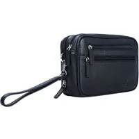 STILORD Handtasche "Nero" Vintage Handgelenktasche Clutch Herren Echtleder