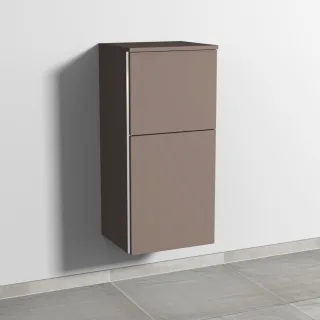 Sanipa 3way Mittelschrank mit 1 Tür und 1 Auszug, Taupe-Matt, BP1291T BP1291T