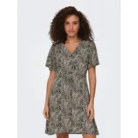 ONLY Minikleid ONLEVIDA S/S SHORT DRESS WVN NOOS Viskose, regular fit, V-Ausschnitt