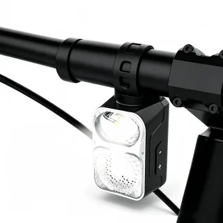 BIKIGHT U60 Smart Bike Headlight with Bluetooth Speaker 1300 Lumens Cut-off Line Front Light 6800mAh Battery Wireless Re