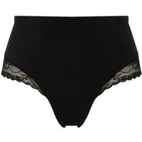 Ulla Popken Slip Midislips 2er-Pack seitlicher Spitzeneinsatz