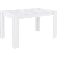 Home affaire Esstisch Prisma 137x90 cm, Esszimmertisch, ausziehbar, erweiterbar auf 185 cm, rechteckig,Tischplatte Stärke 22 mm u. mit elegantem Siebdruck