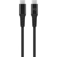 XQISIT 2m USB-C 3.1 Schnell-Ladekabel Schwarz USB-Kabel, USB-C, Kein (200 cm), HQ Ladekabel Datenkabel Kabel USB Type C Handy Smartphone Tablet PC