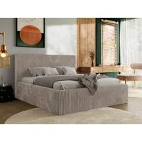 MKS MÖBEL Polsterbett TILIANO CLASSIC (Packung, Set, moderne Bett mit Stauraum, Doppelbett mit Gepolstertes Kopfteil), Cord Bett, mit/ ohne Matratzen, Lattenrost