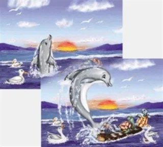 Ravensburger - Tanzender Delfin 60 Teile Hologramm-Puzzle