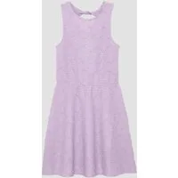 s.Oliver Minikleid Kleid Strukturiertes Kleid mit Cut-out am Rücken