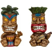 Mel-O-Design Dekofigur 2032 Hawaii Tiki Figuren 2er Set (Stück, 1 St., 1), Blickfang