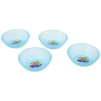 Super Mario Brotschale Set 4 teilig Polypropylen für Zuhause Kindergarten und Ausflug, (Spar-Set, 4-tlg)