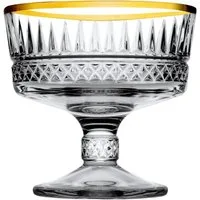 Pasabahce Eisschale Elysia Golden Touch 2er Pack Eis-Becher, Schale, Fruchtgeleeschale, Glas, (2-tlg)