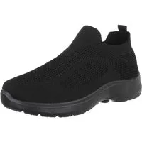 Coolwalk Bequemer Slip-On-Sneaker für Sport und Freizeit Sneaker (89355355) Flach Sneakers in Schwarz
