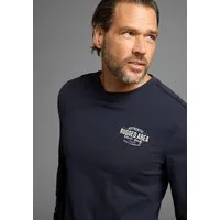 Man's World Langarmshirt kleiner Brustprint