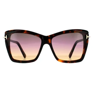 Tom Ford Butterfly Womens Farbige Havanna Rauch Gradient