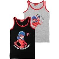 United Labels® Unterhemd Miraculous Unterhemd für Mädchen Kinder Tank Top (2er Pack) (2-St)