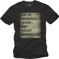 MAKAYA Print-Shirt Herren Lustige Freche Witzige Ausgefallene Sprüche T-Shirts für Männer Mit Aufdruck