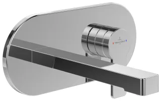 Villeroy & Boch Waschtischarmatur Architectura 260x115x227mm m Push-Open-Ablaufgarnitur Chrom TVW10311211061