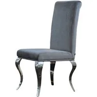 KAWOLA Esszimmerstuhl LEIA, Stuhl Barock Velvet verschiedene Farben