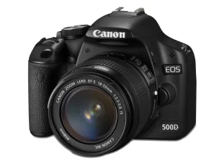 Canon EOS 500D [15MP Live View 3"] schwarz inkl. EF-S 18-55mm 1:35-56 IS Objektiv