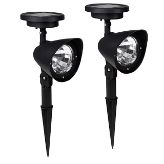 2pcs 4LED Spotlight Lawn Solar Spotlight 600mAh Lithium Battery Outdoor Solar Power Lamp with Automatic On Off Sensor Wa